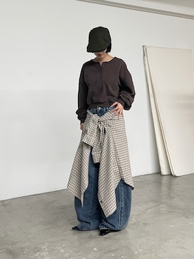 飯塚りおんさん(レディース・152cm)の秋コーディネート