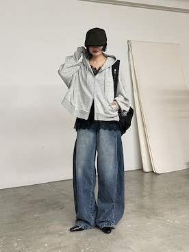 飯塚りおんさん(レディース・152cm)の秋コーディネート