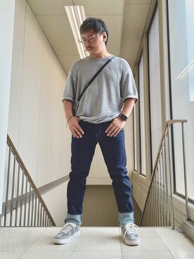 「アイテム（ブレスレット、グリーン系）」を使った、MAKOTO AI Kaminaさん（メンズ・170cm）の夏コーディネート