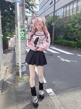 「Ank Rouge（アンクルージュ）のアイテム」を使った、さきちゃんさん（レディース・167cm）の夏コーディネート