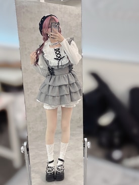 「Bemqin by AnkRougeのAvail×Bemqin by AnkRouge コラボアイテム（ワンピース/ドレス、その他）」を使った、さきちゃんさん（レディース・167cm）の秋コーディネート