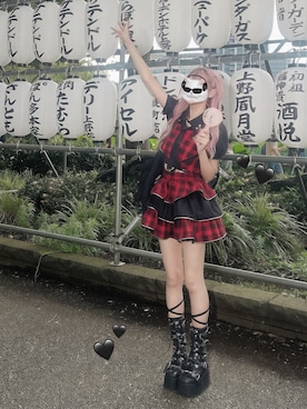 「Ank Rouge（アンクルージュ）のアイテム」を使った、さきちゃんさん（レディース・167cm）の夏コーディネート