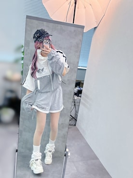 「Bemqin by AnkRougeのアイテム（キャップ、その他）」を使った、さきちゃんさん（レディース・167cm）の秋コーディネート