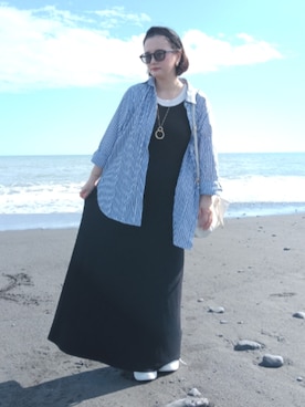 UNIQLO（ユニクロ）の「クレープタックワンピース（ノースリーブ