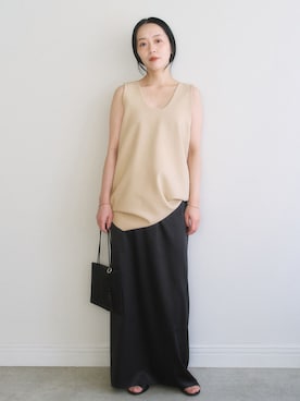 「plage（プラージュ）のアイテム（スカート）」を使った、midoriさん（レディース・152cm）の春コーディネート