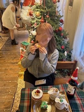 「SHEINのアイテム（ニット/セーター、グレー系）」を使った、purinass2さん（レディース・164cm）の春コーディネート