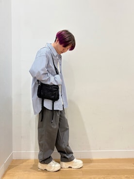 「EKAL（エカル）のアイテム」を使った、moooritaさん（メンズ・175cm）の春コーディネート