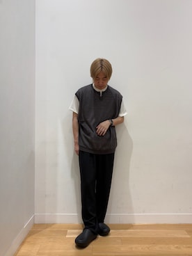 「URBAN RESEARCH DOORS（アーバンリサーチドアーズ）のUltima Jersey Short-Sleeve T-shirts（Tシャツ/カットソー、ホワイト系）」を使った、moooritaさん（メンズ・175cm）の春コーディネート