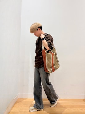 「Snow Peak（スノーピーク）のアイテム」を使った、moooritaさん（メンズ・175cm）の夏コーディネート