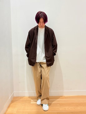 「アイテム（その他アウター）」を使った、moooritaさん（メンズ・175cm）の春コーディネート