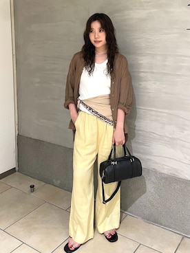 「FRAMeWORK（フレームワーク）のアイテム（シューズ）」を使った、shihoriさん（レディース・163cm）の夏コーディネート