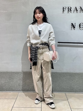 「FRAMeWORK（フレームワーク）のアイテム（ジャケット/アウター）」を使った、shihoriさん（レディース・163cm）の冬コーディネート