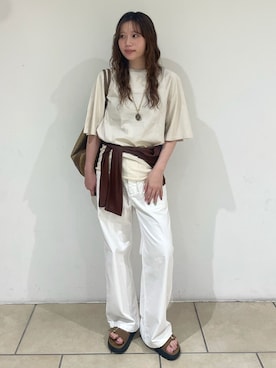 「FRAMeWORK（フレームワーク）のアイテム（アクセサリー）」を使った、shihoriさん（レディース・163cm）の春コーディネート