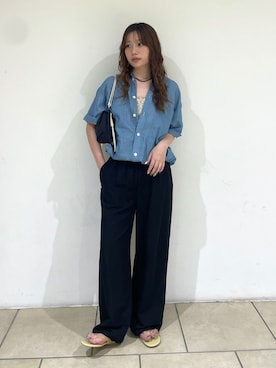 「FRAMeWORK（フレームワーク）のアイテム（財布/小物）」を使った、shihoriさん（レディース・163cm）の春コーディネート