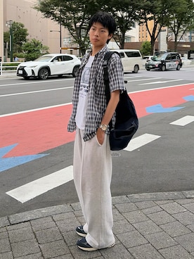 「UMBRO（アンブロ）のアイテム」を使った、ゆうとさん（メンズ・175cm）の夏コーディネート