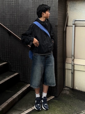 「無印良品（ムジルシリョウヒン）のアイテム」を使った、ゆうとさん（メンズ・175cm）の夏コーディネート