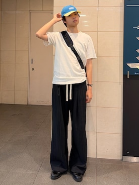 「UMBRO（アンブロ）のアイテム」を使った、ゆうとさん（メンズ・175cm）の夏コーディネート