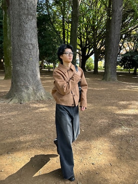 「Chikashitsu +（チカシツプラス）のアイテム」を使った、ゆうとさん（メンズ・175cm）の春コーディネート