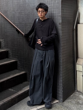 「MERRELL（メレル）のアイテム（シューズ）」を使った、ゆうとさん（メンズ・175cm）の春コーディネート