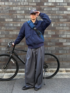 「UNIVERSAL OVERALL（ユニバーサルオーバーオール）のアイテム」を使った、ゆうとさん（メンズ・175cm）の春コーディネート