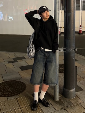 「H&M（エイチ・アンド・エム）のアイテム（パンツ）」を使った、ゆうとさん（メンズ・175cm）の春コーディネート