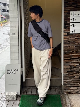 「UNIVERSAL OVERALL（ユニバーサルオーバーオール）のアイテム」を使った、ゆうとさん（メンズ・175cm）の夏コーディネート