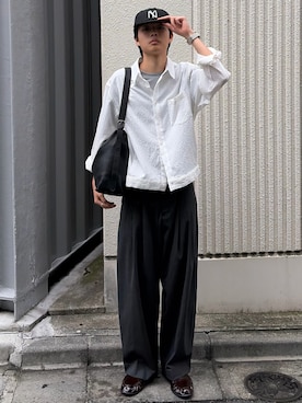 「Chikashitsu +（チカシツプラス）のアイテム」を使った、ゆうとさん（メンズ・175cm）の夏コーディネート