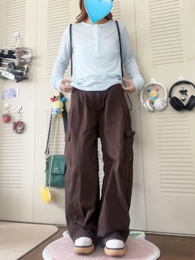 「Onitsuka Tiger（オニツカタイガー）のDELECITY / デレシティ（スニーカー）」を使った、モモ子さん（レディース・150cm）の春コーディネート