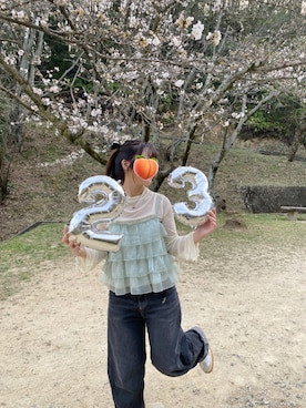 モモ子さん（レディース・150cm）の春コーディネート