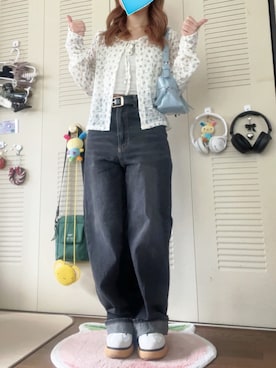 「GeeRA（ジーラ）のアイテム」を使った、モモ子さん（レディース・150cm）の春コーディネート