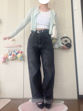 「GeeRA（ジーラ）のアイテム」を使った、モモ子さん（レディース・150cm）の夏コーディネート