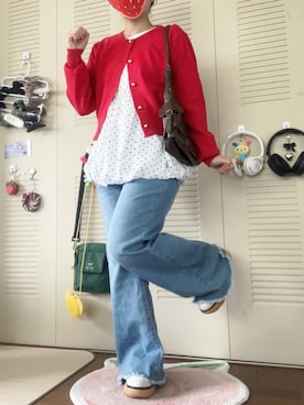 「Onitsuka Tiger（オニツカタイガー）のDELECITY / デレシティ（スニーカー）」を使った、モモ子さん（レディース・150cm）の春コーディネート