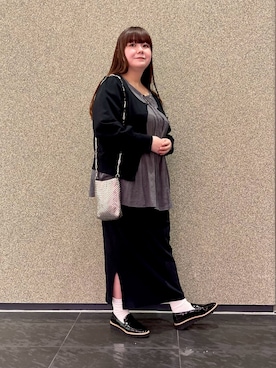 「EVOL（イーボル）のアイテム（バッグ）」を使った、ﾏﾁさん（レディース・158cm）の春コーディネート