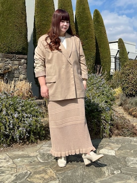 「EVOL（イーボル）のアイテム」を使った、ﾏﾁさん（レディース・158cm）の冬コーディネート