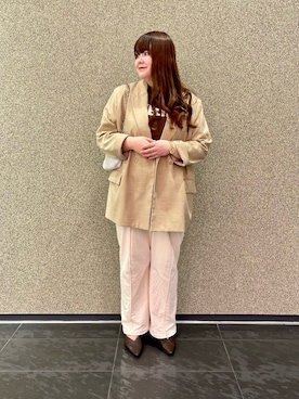 「H&M（エイチ・アンド・エム）のアイテム（トップス）」を使った、ﾏﾁさん（レディース・158cm）の春コーディネート