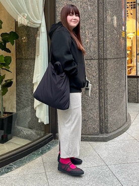 「EVOL（イーボル）のアイテム（バッグ）」を使った、ﾏﾁさん（レディース・158cm）の春コーディネート