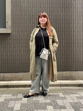 「Libra Cue（リブラ キュー）のアイテム（トップス）」を使った、ﾏﾁさん（レディース・158cm）の春コーディネート