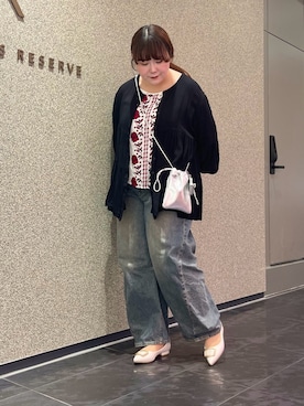 「Libra Cue（リブラ キュー）のアイテム（トップス）」を使った、ﾏﾁさん（レディース・158cm）の春コーディネート