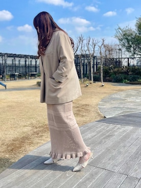 「EVOL（イーボル）のアイテム」を使った、ﾏﾁさん（レディース・158cm）の冬コーディネート