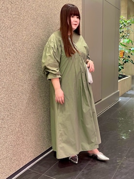 「EVOL（イーボル）のアイテム（バッグ）」を使った、ﾏﾁさん（レディース・158cm）の冬コーディネート