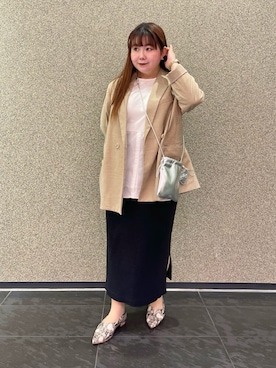 「H&M（エイチ・アンド・エム）のアイテム（ジャケット/アウター）」を使った、ﾏﾁさん（レディース・158cm）の春コーディネート