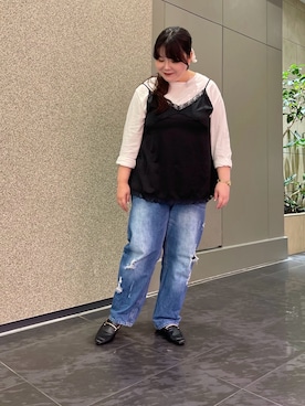 「H&M（エイチ・アンド・エム）のアイテム（パンツ）」を使った、ﾏﾁさん（レディース・158cm）の夏コーディネート