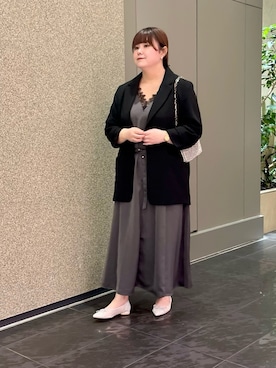 「H&M（エイチ・アンド・エム）のアイテム（ワンピース/ドレス）」を使った、ﾏﾁさん（レディース・158cm）の春コーディネート