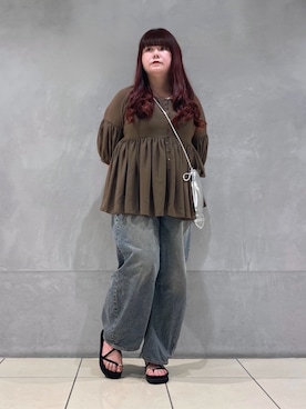 「トングサンダル」｜ﾏﾁさん（レディース・158cm）の春コーディネート
