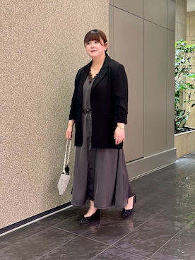 「H&M（エイチ・アンド・エム）のアイテム（ジャケット/アウター）」を使った、ﾏﾁさん（レディース・158cm）の春コーディネート