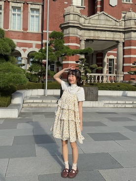 「niko and...（ニコアンド）のアイテム（バレッタ/ヘアクリップ）」を使った、Yiqiさん（レディース・152cm）の冬コーディネート