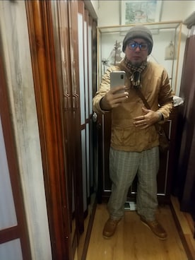 「RED WING（レッドウィング）のアイテム」を使った、heekoo.bukooさん（メンズ・166cm）の冬コーディネート