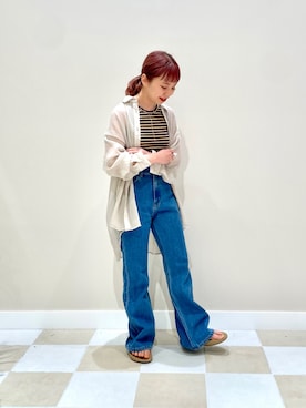 「ビーチサンダル」｜おすみさん（レディース・152cm・20代）の春コーディネート
