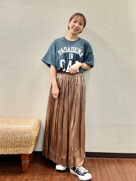 「CONVERSE ADDICT（コンバースアディクト）のアイテム」を使った、おすみさん（レディース・152cm）の夏コーディネート