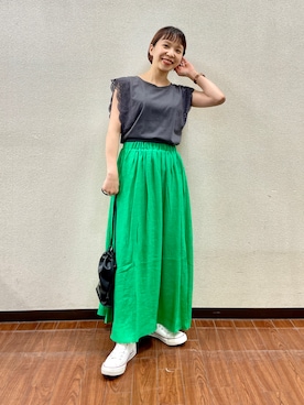 「CONVERSE ADDICT（コンバースアディクト）のアイテム」を使った、おすみさん（レディース・152cm）の夏コーディネート